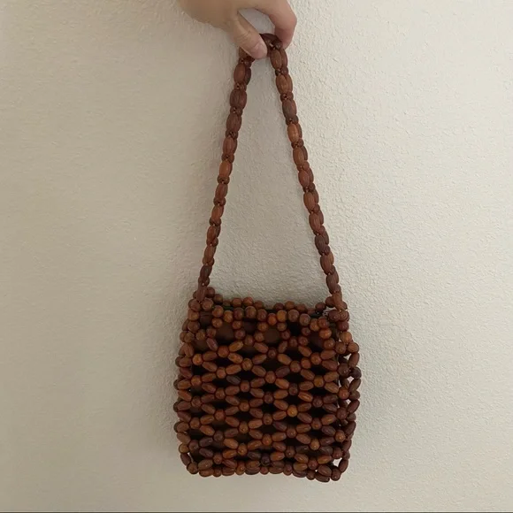 Brown Beaded Handbag - Picture 2 of 9